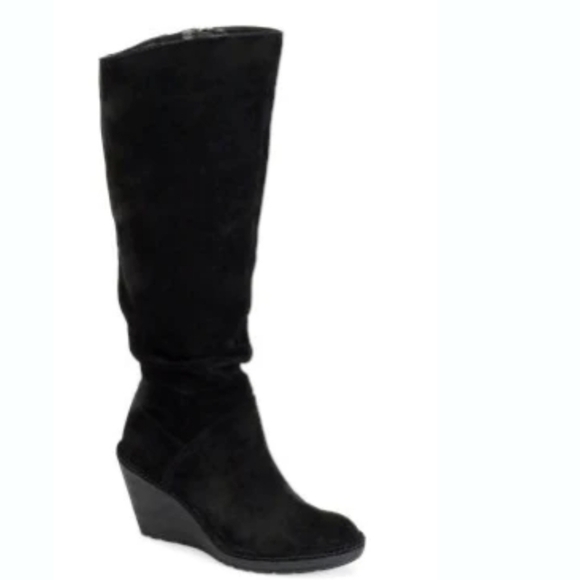 Sofft Womens Calida  Leather Tall Leather Riding Wedge shoes sz 9M - Picture 1 of 11